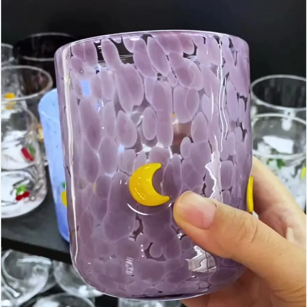 Anthropologie Mystic Icon Juice Glass: Moon